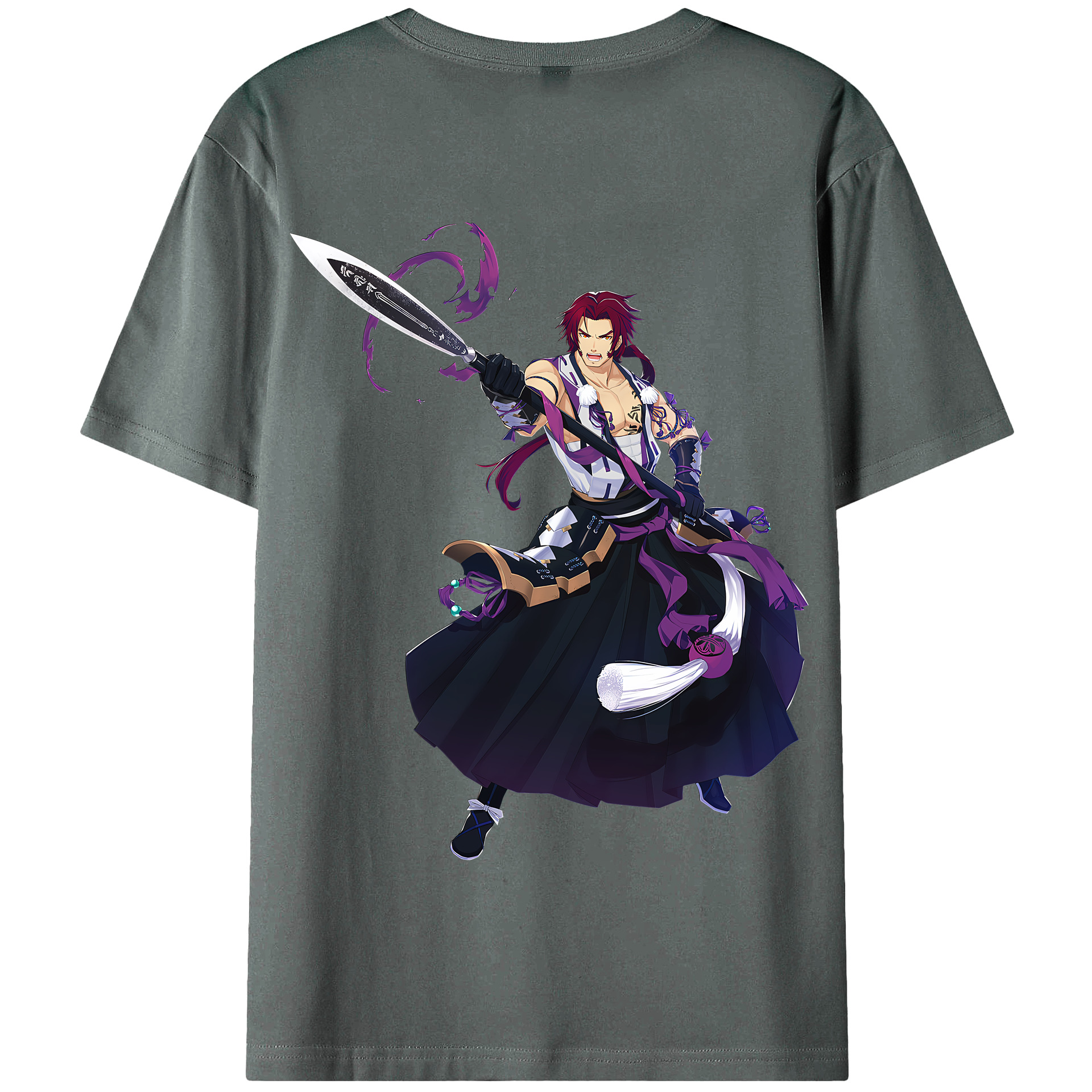 （画像用） 刀剣乱舞 Touken Ranbu 綿100％半袖Tシャツ（背面プリント）